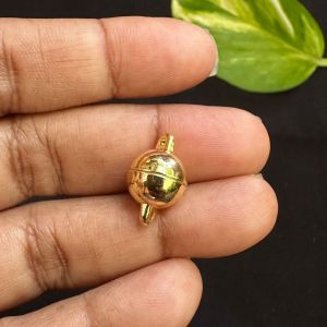 Magnetic Clasp, Round Shape, 12mm, Gold Finish, Sold by 1 piece
