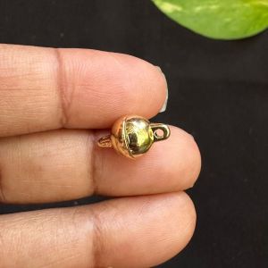 Magnetic Clasp, Round Shape, 8mm, Gold Finish, Sold by 1 piece