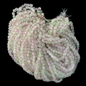 Crackle Glass Beads, 8mm Round,Pink