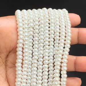 Shell Pearl,Button Shape(3*5)