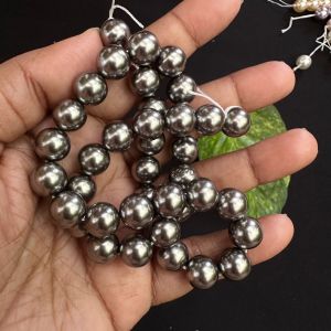 Swarovski Replica Pearls (Good Shine),Dark grey, 10mm