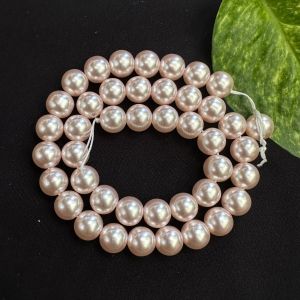 Swarovski Replica Pearls (Good Shine),Rose gold pink, 10mm