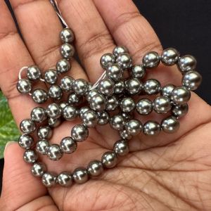 Swarovski Replica Pearls (Good Shine),Dark grey, 6mm