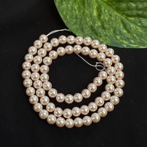 Swarovski Replica Pearls (Good Shine),Peach, 6mm