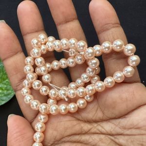 Swarovski Replica Pearls (Good Shine),Peach, 6mm