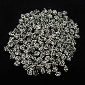 Antique Silver Metal Beads,Rondelle beads, 5x4 mm, Pack Of 25 Grams