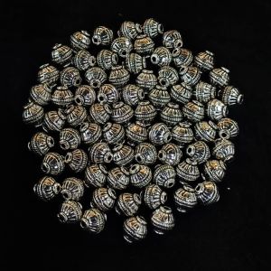 Antique Silver Metal Beads,Sterling Filigree ,9 x 8 mm, Pack Of 25 Grams