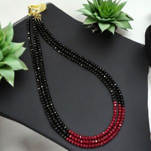 3 layer crystal necklace