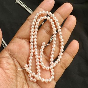 Swarovski Replica Pearls (Good Shine),Rose gold pink, 4mm