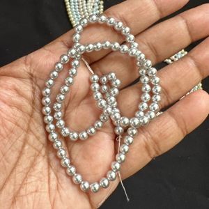 Swarovski Replica Pearls (Good Shine),Silverish grey, 3mm
