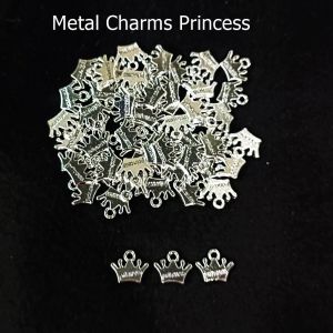 Antique Silver Charms ,Princess Crown, Pack Of 25 Grams