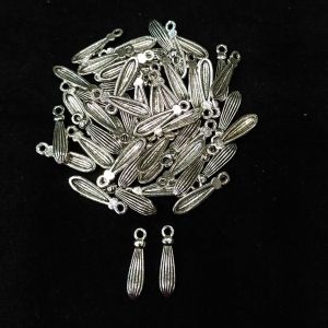 Antique Silver Charms ,Bud, Pack Of 25 Grams