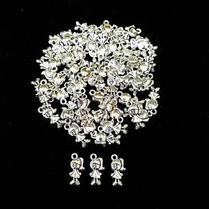 Antique Silver Charms ,Girl, Pack Of 25 Grams