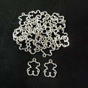 Antique Silver Charms ,Teddy, Pack Of 25 Grams