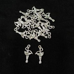 Antique Silver Charms ,Ballet Dancer , Pack Of 25 Grams