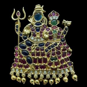 Jadau Pendant, Shiva Parvathi