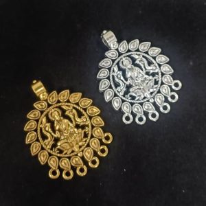 Antique Silver and Gold Metal Pendant,Divine