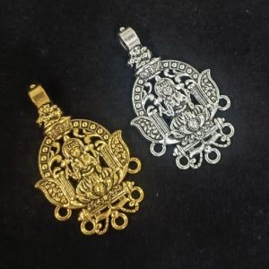 Antique Silver and Gold Metal Pendant,Divine