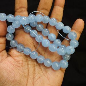 Agate Beads,10mm round,Aqua Blue
