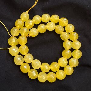 Agate Beads,10mm round,Yellow