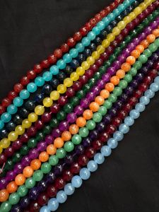 Agate Beads,10mm round,Assorted,Pack of 12 strings