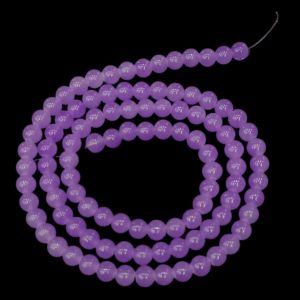 8mm, Glass Beads, Round,Lavender