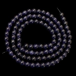 8mm, Glass Beads, Round, dark voilet