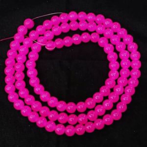8mm, Glass Beads, Round, Pink
