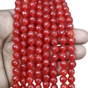 Agate Beads, Round, 8mm,Brick Red