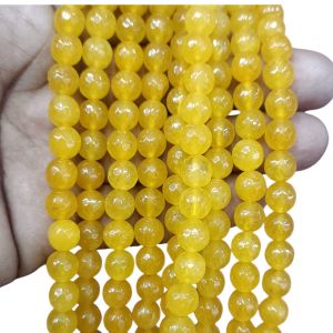 Agate Beads, Round, 8mm,Yellow