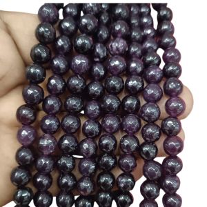 Agate Beads, Round, 8mm,Dark Grape