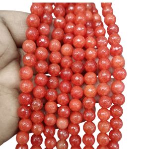 Agate Beads, Round, 8mm,Orange