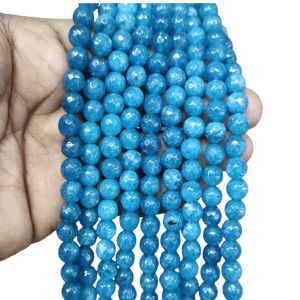 Agate Beads, Round, 8mm,Sky Blue