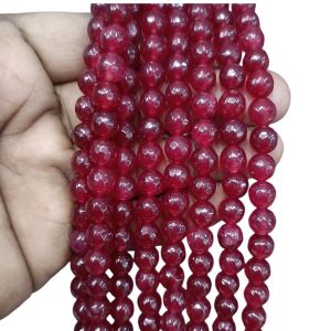Agate Beads, Round, 8mm,Ruby Red