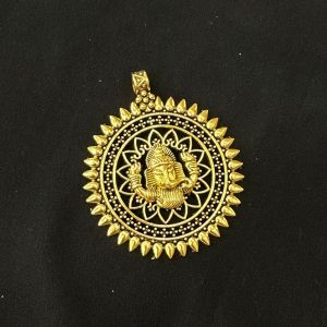 Antique Gold Metal Pendant,Divine