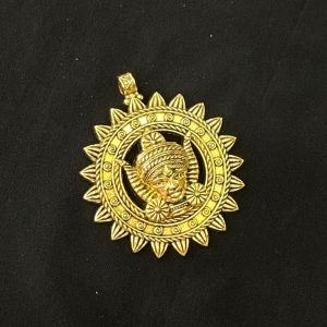 Antique Gold Metal Pendant,Divine