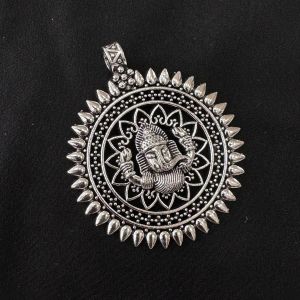 Antique Silver Metal Pendant,Divine