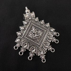 Antique Silver Metal Pendant,Divine 
