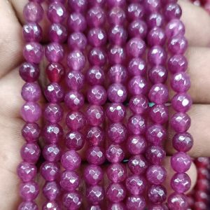 Agate Beads, Round, 6mm,Purple