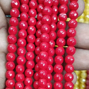 Agate Beads, Round, 6mm,Dark Opaque Red