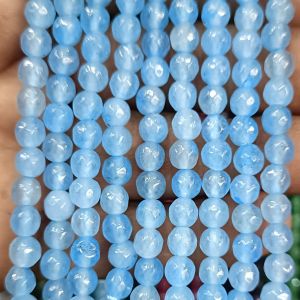 Agate Beads, Round, 6mm,Sky Blue