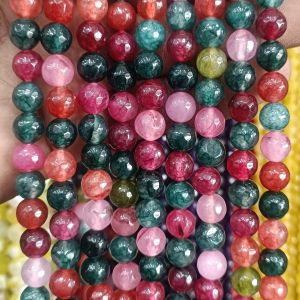 Agate Beads, Round, 8mm,Double color,Multicolor