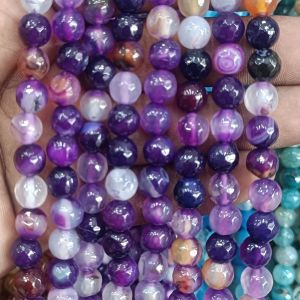 Agate Beads, Round, 8mm,Double color,Multicolor