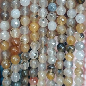 Agate Beads, Round, 8mm,Double color,Multicolor