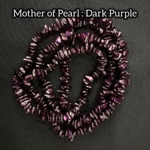 Mother of Pearl Chip Beads, 5 -6mm,Dark Purple