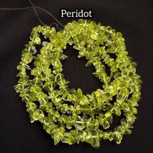 Natural Gemstone Chip Beads,Peridot