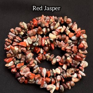Natural Gemstone Chip Beads,Red Jasper