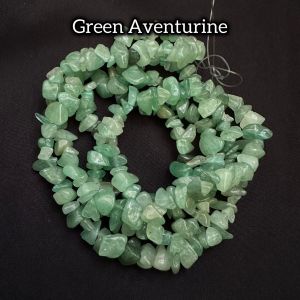 Natural Gemstone Chip Beads,Green Aventurine