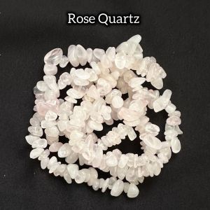 Natural Gemstone Chip Beads,Rose Quartz