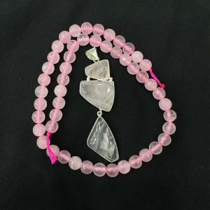 Combo of Gemstone Pendant with Agate Beads